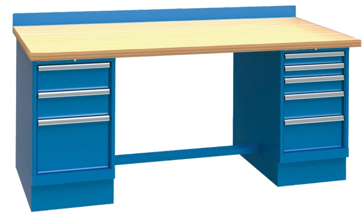 LISTA Technical Workbenches Butcher Block Top