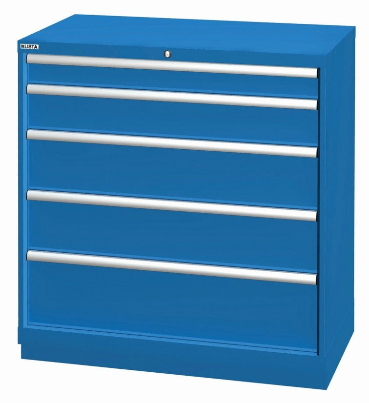 Giantz 5 Drawers Tool Cabinet Box Trolley Rolling Wheels Storage Chest - Blue | BIG W