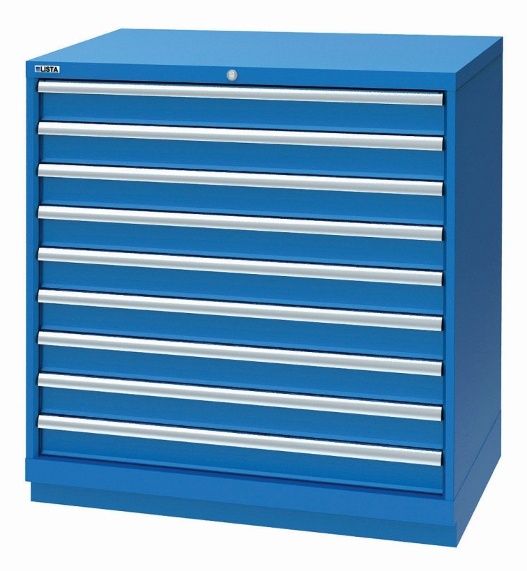 MAXIMUM 9-Drawer Cabinet, Blue, 47-in