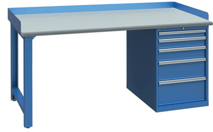 LISTA Industrial Workbenches 72 x 30 Plastic Laminate Top