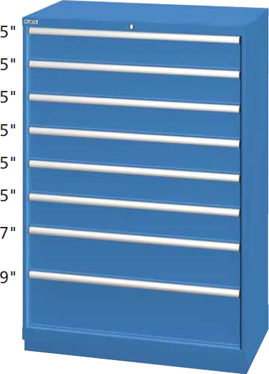 Terry - Drawer Small Parts Organizer with Label Holder, 8 Drawers 20,8x13,2x20,8